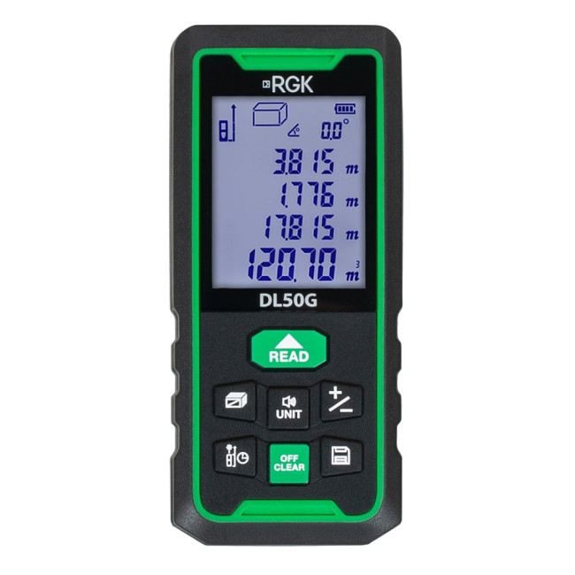 Лазерный дальномер RGK DL70G (с поверкой) - зеленый луч в Красноярске