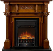 Каминокомплект Oxford - Орех с очагом Fobos FX M Black RC Каминокомплект Oxford - Орех с очагом Fobos FX M Black RC