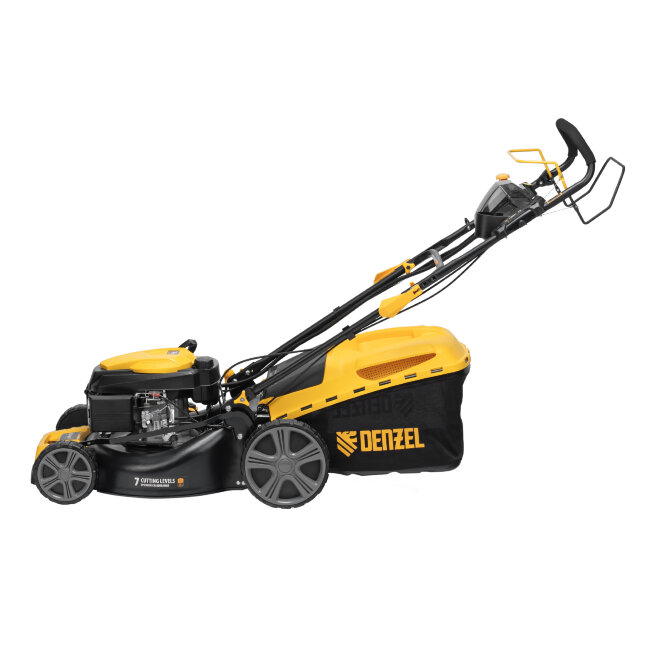 Газонокосилка бензиновая GLD-460SP-VE, 146 см3, шир. 46см, привод, вариатор, эл.старт, 60 л Denzel в Красноярске Газонокосилка бензиновая GLD-460SP-VE, 146 см3, шир. 46см, привод, вариатор, эл.старт, 60 л Denzel в Красноярске