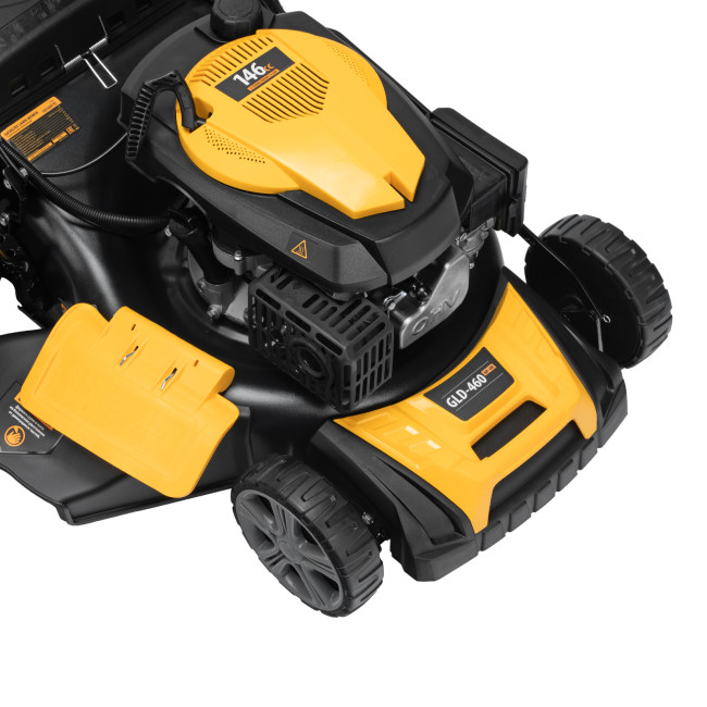 Газонокосилка бензиновая GLD-460SP-VE, 146 см3, шир. 46см, привод, вариатор, эл.старт, 60 л Denzel в Красноярске Газонокосилка бензиновая GLD-460SP-VE, 146 см3, шир. 46см, привод, вариатор, эл.старт, 60 л Denzel в Красноярске