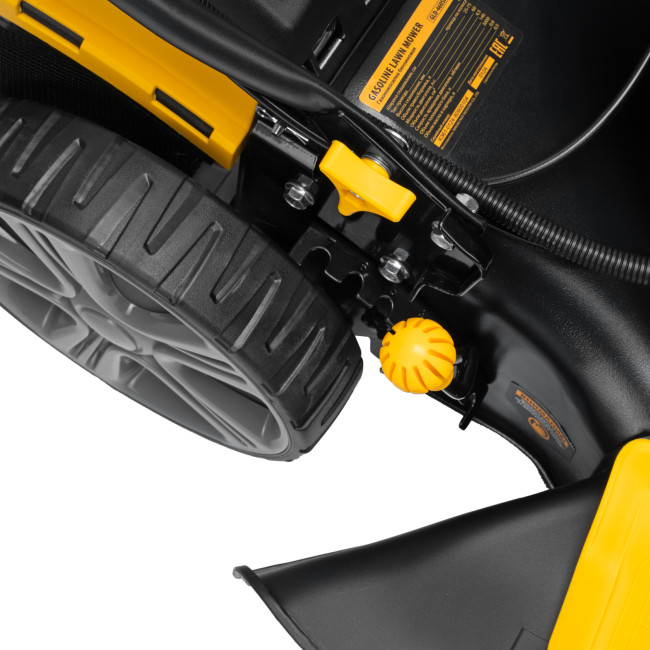 Газонокосилка бензиновая GLD-460SP-VE, 146 см3, шир. 46см, привод, вариатор, эл.старт, 60 л Denzel в Красноярске Газонокосилка бензиновая GLD-460SP-VE, 146 см3, шир. 46см, привод, вариатор, эл.старт, 60 л Denzel в Красноярске