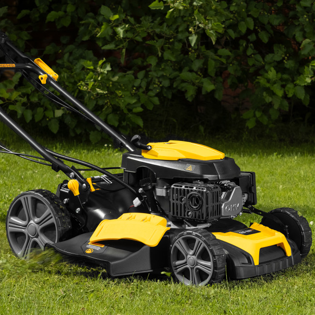 Газонокосилка бензиновая GLD-460SP-VE, 146 см3, шир. 46см, привод, вариатор, эл.старт, 60 л Denzel в Красноярске Газонокосилка бензиновая GLD-460SP-VE, 146 см3, шир. 46см, привод, вариатор, эл.старт, 60 л Denzel в Красноярске