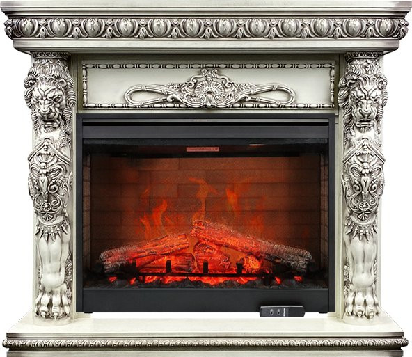 Каминокомплект Windsor - Слоновая кость с патиной с очагом Symphony 30'' DF3020-EU в Красноярске
