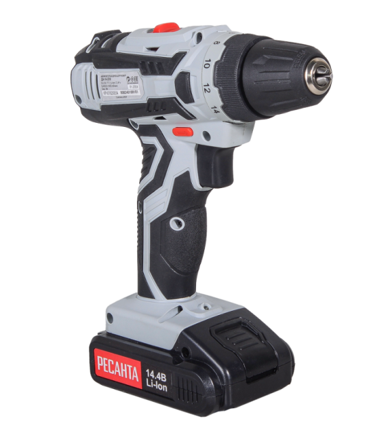Дрель-шуруповерт аккумуляторная ДА-14-2ЛК Ресанта в Красноярске