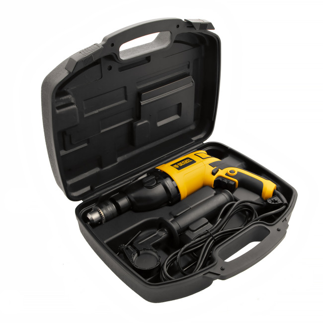 Дрель ударная ID-1050-2, 1050 Вт, 0-3000/0-1100 об/мин, 0-48000/0-17600 уд/мин, 2 скорости Denzel в Красноярске