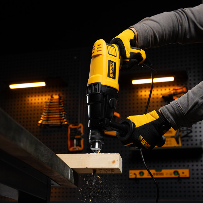 Дрель ударная ID-1050-2, 1050 Вт, 0-3000/0-1100 об/мин, 0-48000/0-17600 уд/мин, 2 скорости Denzel в Красноярске