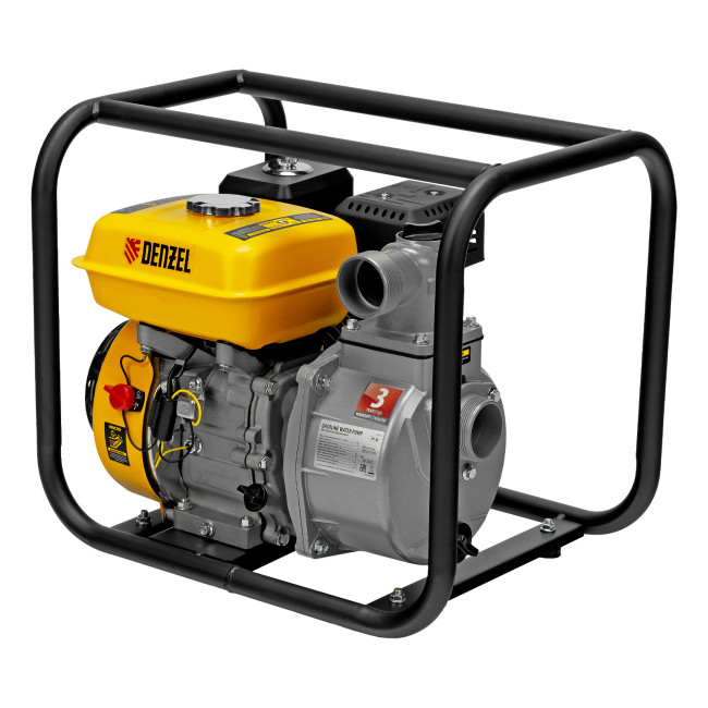 Мотопомпа бензиновая для чистой воды PX-50, 7 л.с, 2", 600 л/мин, глубина 8 м, напор 30 м Denzel в Красноярске