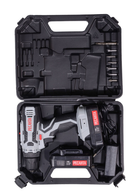 Дрель-шуруповерт аккумуляторная ДА-18-2ЛК Ресанта в Красноярске