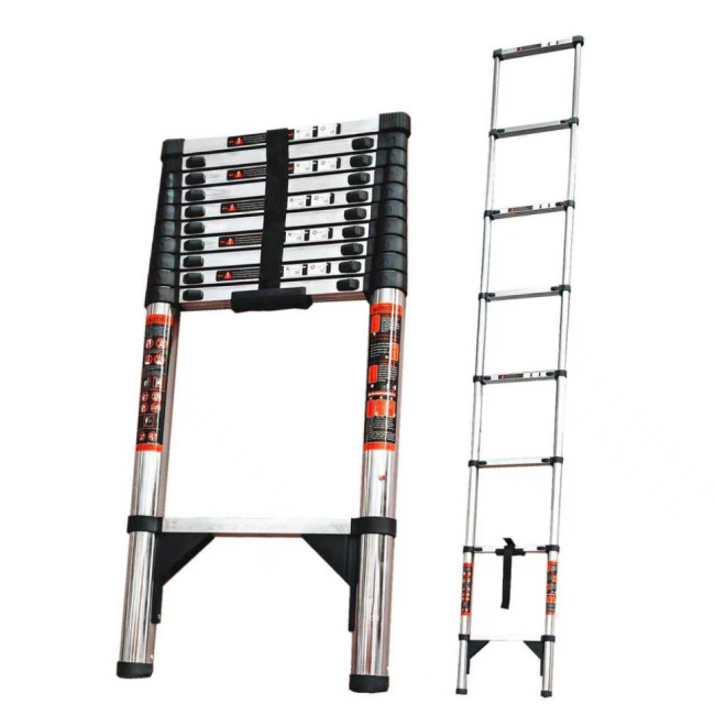 Лестница телескопическая 3,1 м TM-1031СС (нержавеющая сталь) в Красноярске