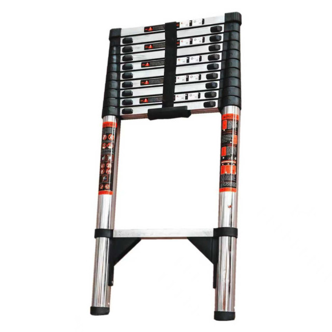 Лестница телескопическая 3,1 м TM-1031СС (нержавеющая сталь) в Красноярске