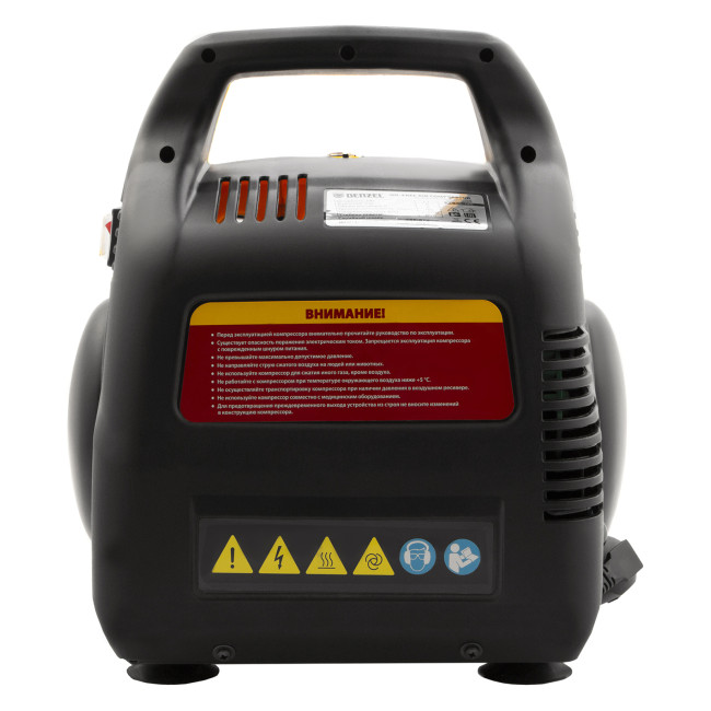 Компрессор воздушный безмасляный РС 1/6-180,1, 1 кВт, 180 л/мин, 6 л Denzel в Красноярске