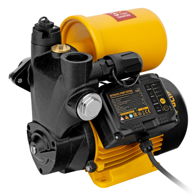 Насосная станция PS500C, 500 Вт, напор 35 м, 2200 л/ч, ресивер 2 л, блок управления Denzel в Красноярске
