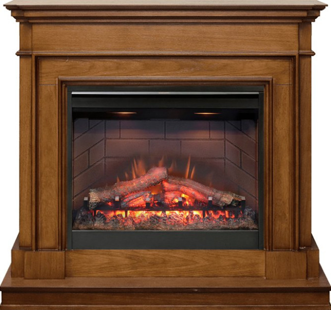 Каминокомплект Newport - Орех с очагом Symphony 26'' DF2608-INT в Красноярске