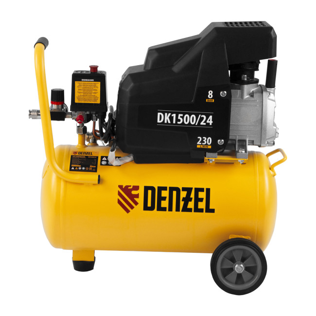 Компрессор воздушный DK1500/24, Х-PRO 1.5 кВт, 230 л/мин, 24 л Denzel в Красноярске