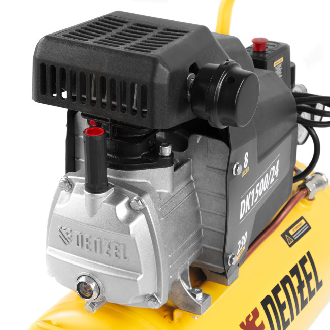 Компрессор воздушный DK1500/24, Х-PRO 1.5 кВт, 230 л/мин, 24 л Denzel в Красноярске