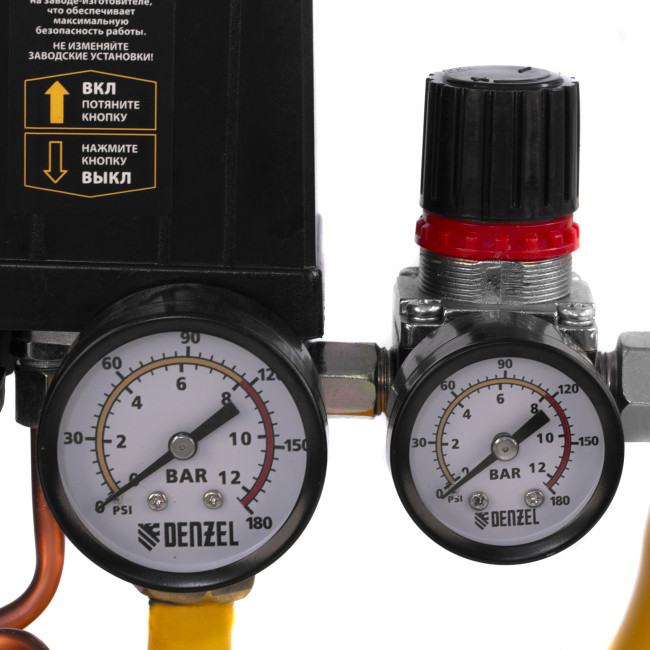 Компрессор воздушный DK1500/24, Х-PRO 1.5 кВт, 230 л/мин, 24 л Denzel в Красноярске