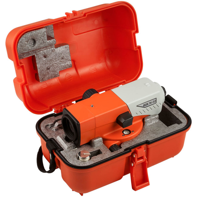 Комплект оптический нивелир RGK N-32 с поверкой + штатив S6-N + рейка AMO S3 в Красноярске Комплект оптический нивелир RGK N-32 с поверкой + штатив S6-N + рейка AMO S3 в Красноярске