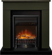 Каминокомплект Bergen (Разборный) - Темная олива (Ширина 900 мм) с очагом Fobos FX M Black RC Каминокомплект Bergen (Разборный) - Темная олива (Ширина 900 мм) с очагом Fobos FX M Black RC