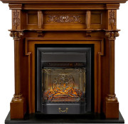 Каминокомплект Oxford - Орех с очагом Majestic FX M Black RC Каминокомплект Oxford - Орех с очагом Majestic FX M Black RC