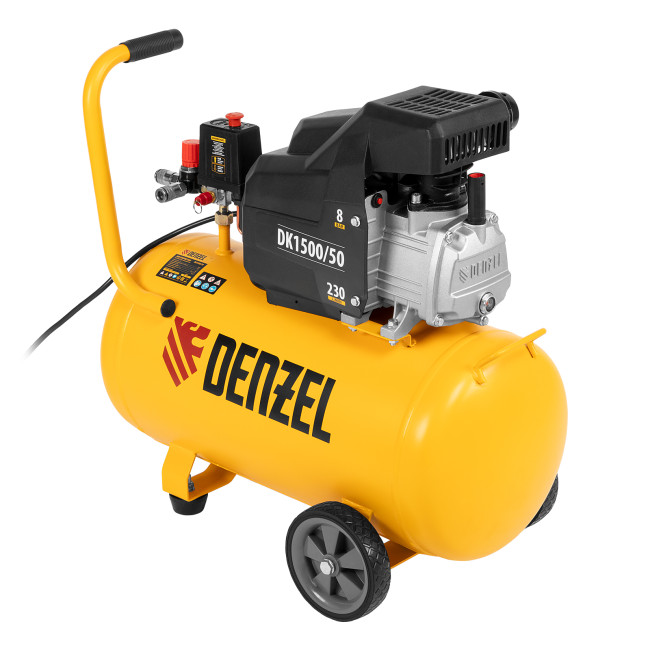Компрессор воздушный DK1500/50, Х-PRO 1.5 кВт, 230 л/мин, 50 л Denzel в Красноярске