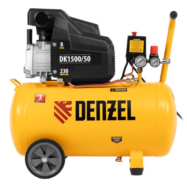 Компрессор воздушный DK1500/50, Х-PRO 1.5 кВт, 230 л/мин, 50 л Denzel в Красноярске