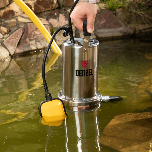 Дренажный насос DP1100X, 1100 Вт, подъем 11 м, 15500 л/ч Denzel в Красноярске