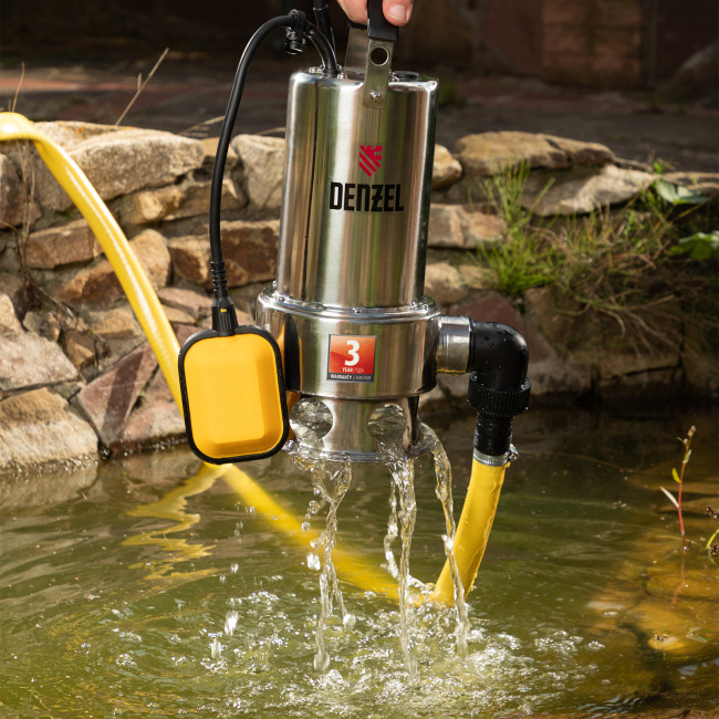 Дренажный насос DP1100X, 1100 Вт, подъем 11 м, 15500 л/ч Denzel в Красноярске