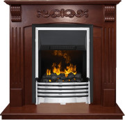 Каминокомплект Sorrento угловой - Орех с очагом Flagstaff Каминокомплект Sorrento угловой - Орех с очагом Flagstaff