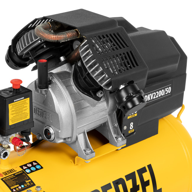 Компрессор воздушный DKV2200/50, Х-PRO 2.2 кВт, 400 л/мин, 50 л Denzel в Красноярске