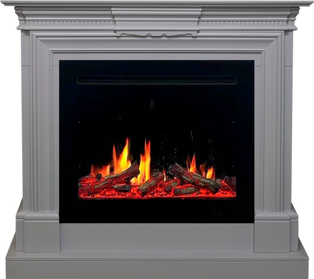 Каминокомплект Chelsea - Grey с очагом 5D V-ART 25 в Красноярске