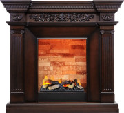 Каминокомплект Amalfi - Махагон коричневый антик с очагом Cassette 400 LNH-INT (с дровами) Каминокомплект Amalfi - Махагон коричневый антик с очагом Cassette 400 LNH-INT (с дровами)