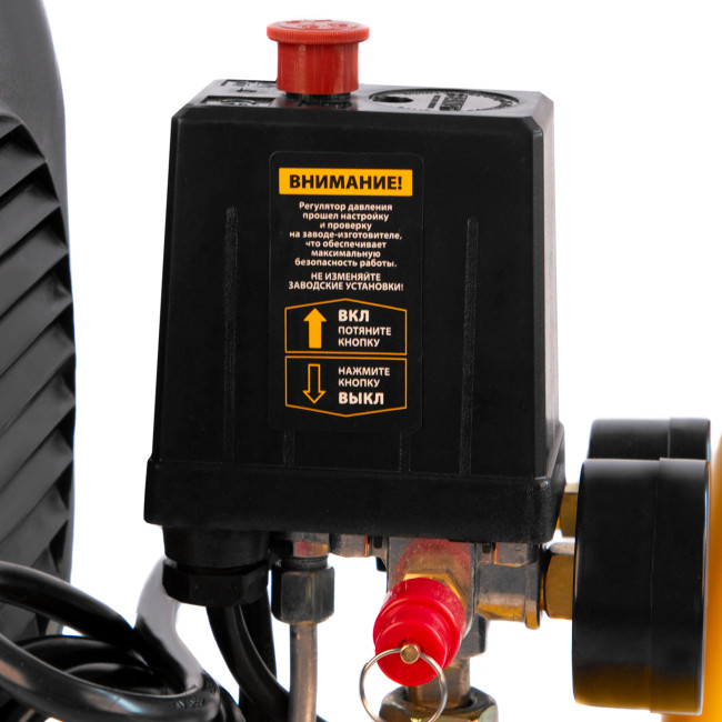 Компрессор воздушный DLC1300/24 безмасляный 1.3 кВт, 24 литра, 206 л/мин Denzel в Красноярске