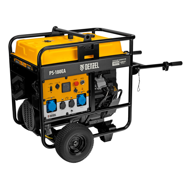 Генератор бензиновый PS-180EA, 18 кВт,230 В, 65л, разъём ATS,эл.старт Denzel в Красноярске