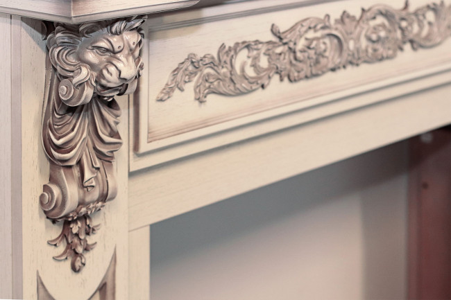 Каминокомплект Lancaster - Орех с очагом XHD23L-INT в Красноярске