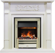 Каминокомплект Venice - Фактурный белый с очагом Cavendish