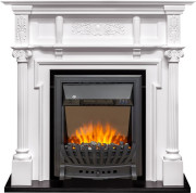 Каминокомплект Oxford - Белый с очагом Aspen Black Каминокомплект Oxford - Белый с очагом Aspen Black