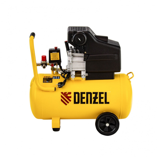 Компрессор воздушный прямой привод DC1700/50, 1.7 кВт, 50 литров, 260 л/мин Denzel в Красноярске