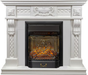 Каминокомплект Corsica - Матовый белый (Ширина 1100) с очагом Majestic FX M Black RC Каминокомплект Corsica - Матовый белый (Ширина 1100) с очагом Majestic FX M Black RC