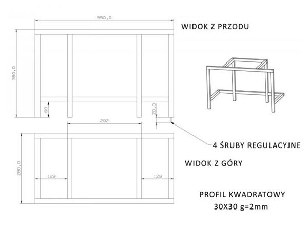 Подставка под каминные топки W16-W17 в Красноярске