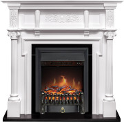 Каминокомплект Oxford - Белый с очагом Fobos FX Black Каминокомплект Oxford - Белый с очагом Fobos FX Black