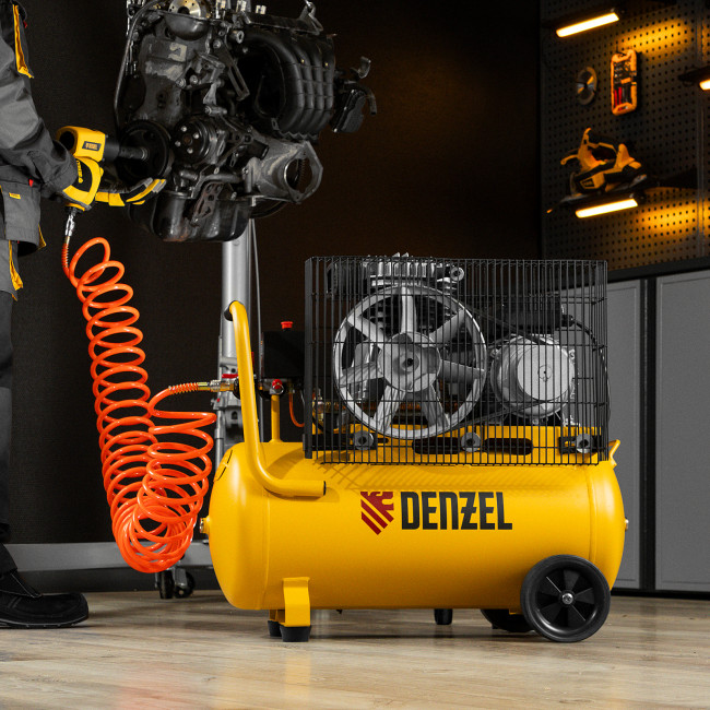 Компрессор воздушный BCI2300/50, ременный привод, 2.3 кВт, 50 литров, 400 л/мин Denzel в Красноярске Компрессор воздушный BCI2300/50, ременный привод, 2.3 кВт, 50 литров, 400 л/мин Denzel в Красноярске