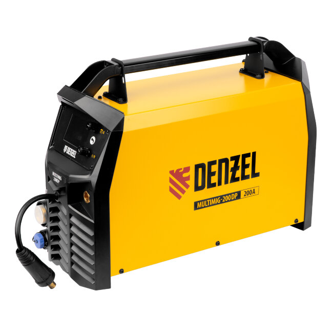 Аппарат инвертор. полуавтомат. сварки MultiMIG-200DP Synergy Double Pulse, 200 А, ПВ 80% Denzel в Красноярске