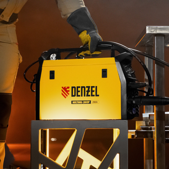 Аппарат инвертор. полуавтомат. сварки MultiMIG-200DP Synergy Double Pulse, 200 А, ПВ 80% Denzel в Красноярске Аппарат инвертор. полуавтомат. сварки MultiMIG-200DP Synergy Double Pulse, 200 А, ПВ 80% Denzel в Красноярске