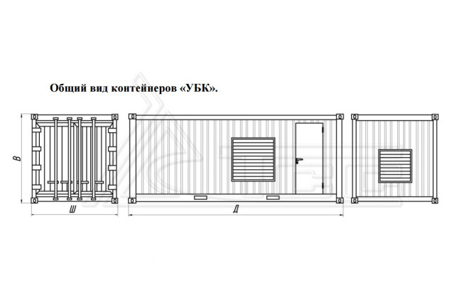 Контейнер Север УБК-6В базовая комплектация (на базе морского контейнера) в Красноярске