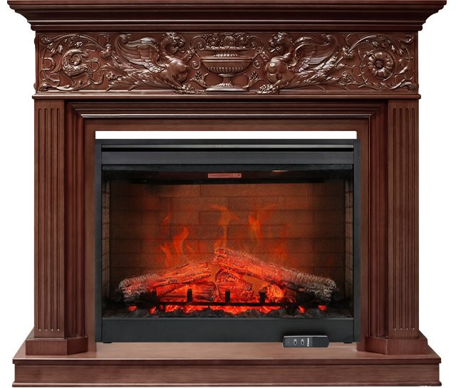 Каминокомплект Palace - Темный дуб с очагом Symphony 30'' DF3020-EU в Красноярске