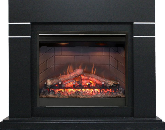 Каминокомплект Lindos - Черный (Высота 985мм) с очагом Symphony 26'' DF2608-INT в Красноярске