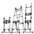 Лестница телескопическая трансформер нержавеющая сталь 3,3/6,6 м TM-5066CC в Красноярске