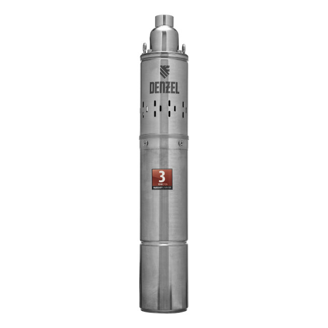 Скважинный насос DWS-4-100, винтовой, диаметр 4", 800 Вт, 1700 л/ч, напор 100 м Denzel в Красноярске