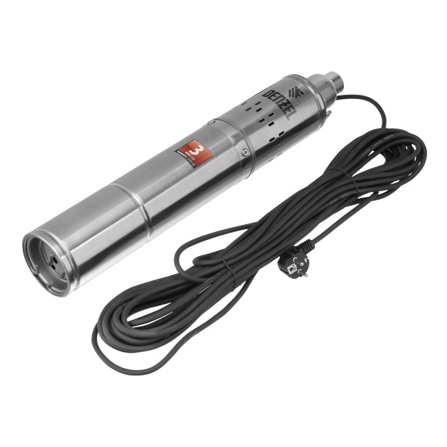 Скважинный насос DWS-4-100, винтовой, диаметр 4", 800 Вт, 1700 л/ч, напор 100 м Denzel в Красноярске