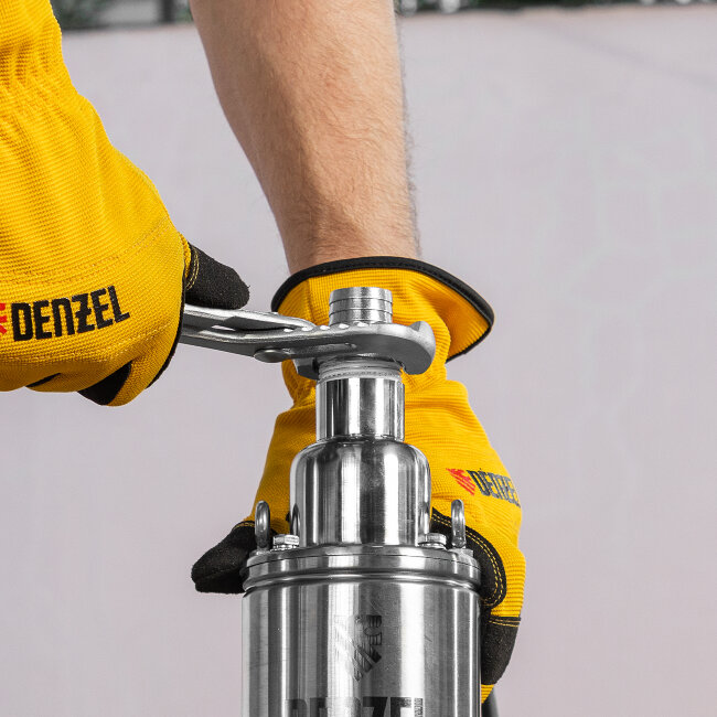 Скважинный насос DWS-4-100, винтовой, диаметр 4", 800 Вт, 1700 л/ч, напор 100 м Denzel в Красноярске